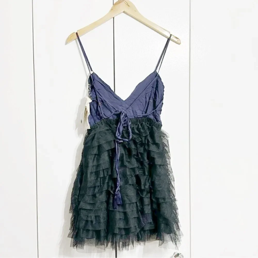 Free People Flutter Mini Dress Size S - Picture 6 of 7
